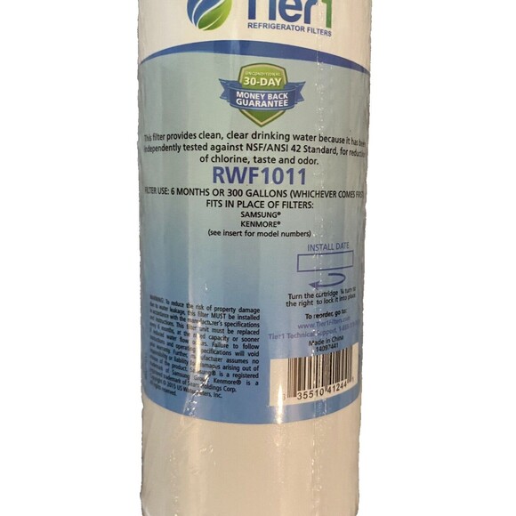 Tier1 Refrigerator Water Filters (Lot of 2) for Samsung and Kenmore RWF1011 - Picture 5 of 5